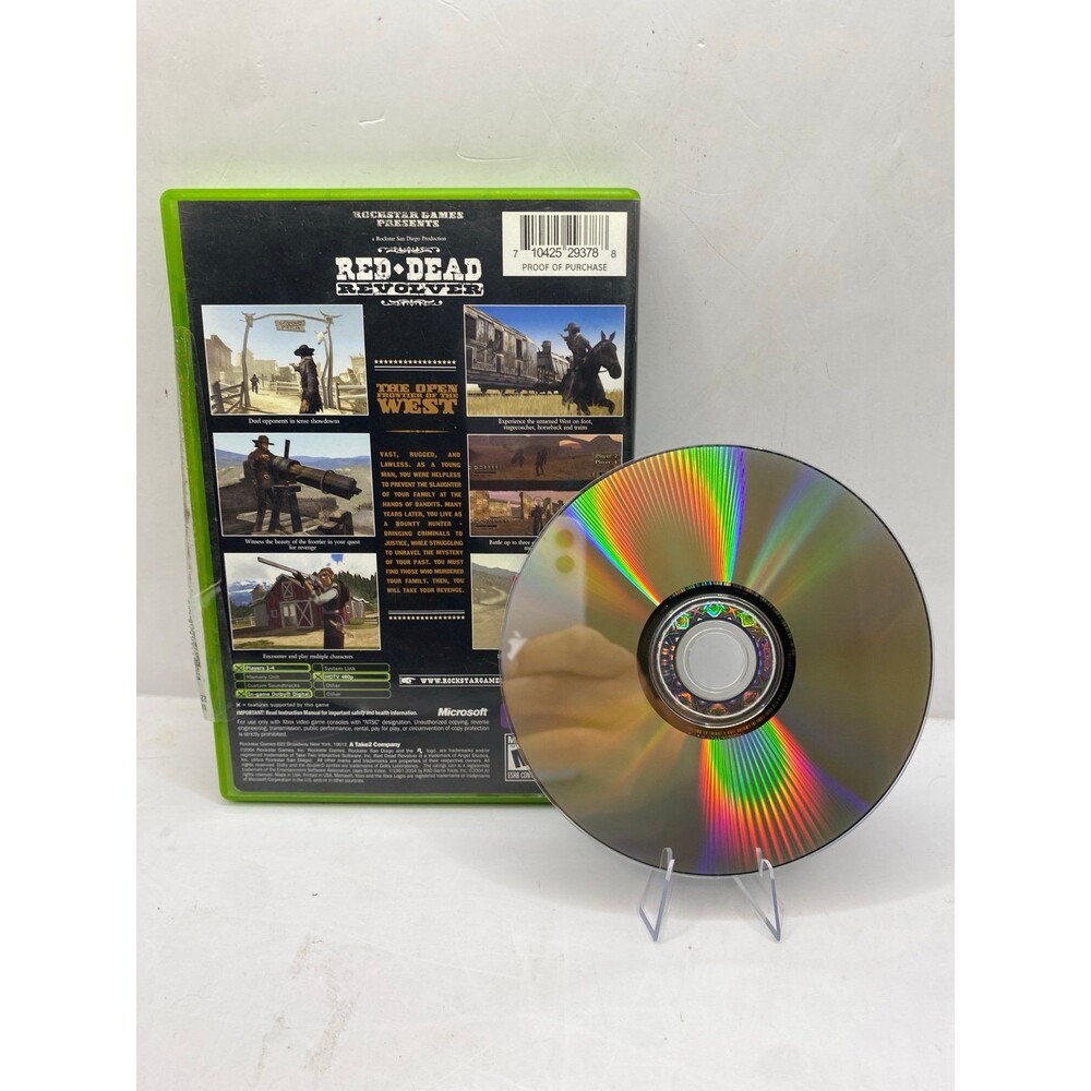 Microsoft Xbox Red Dead Revolver Disc + Case Cleaned & Tested - Picture 2 of 2